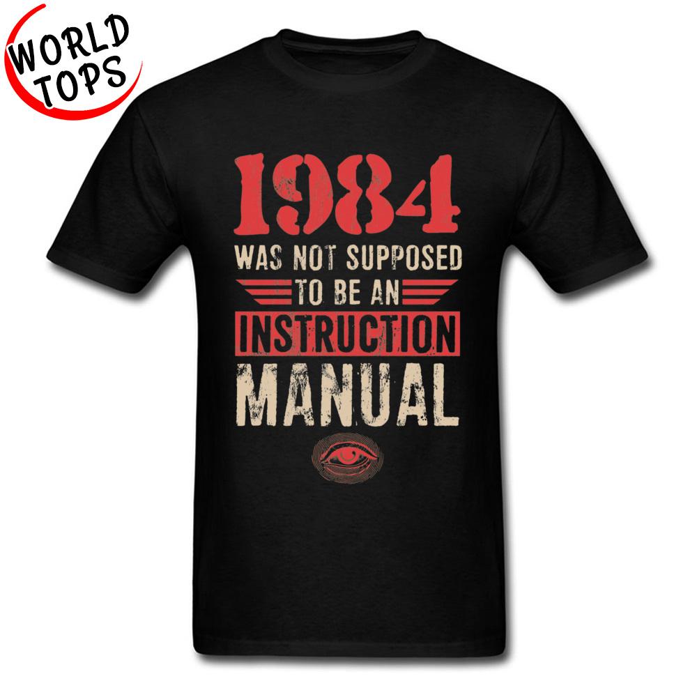 High Quality Birthday T Shirts Oversized Faddish Vintage Letter Tshirt Men 1984 Was Not Supposed To Be An Instruction Manual XS чорний
High Quality Birthday T Shirts Oversized Faddish Vintage Letter Tshirt Men 1984 Was Not Supposed To Be An Instruction Manual XS чорний