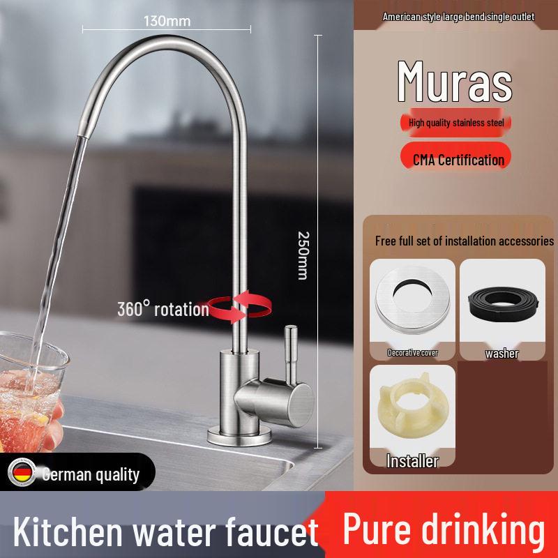 304 Stainless Steel Gooseneck Faucet for Water Purifier – Direct Drinking Filtered Water Nozzle
304 Stainless Steel Gooseneck Faucet for Water Purifier – Direct Drinking Filtered Water Nozzle