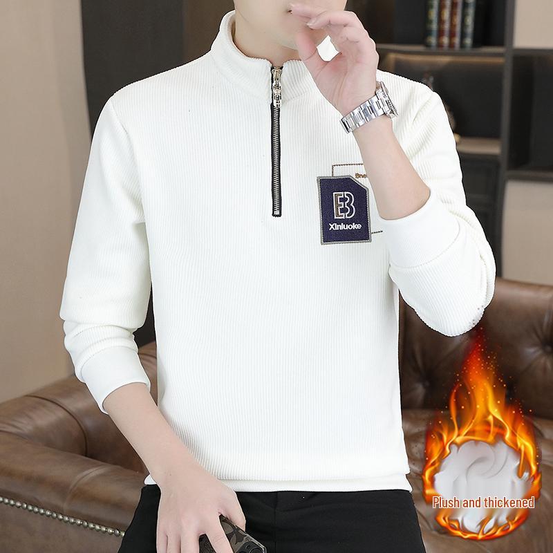 Woodpecker Men s Fleece-Lined Half-Zip Sweatshirt with High Collar, 2024 Autumn/Winter Trendy Pullover L for 57.5-65 kg
Woodpecker Men s Fleece-Lined Half-Zip Sweatshirt with High Collar, 2024 Autumn/Winter Trendy Pullover L for 57.5-65 kg