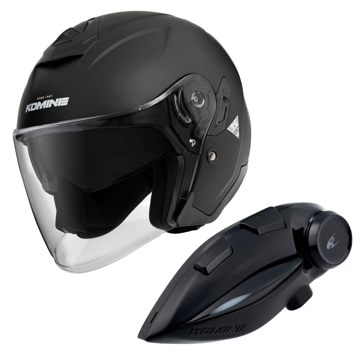 KOMINE FL Composite FRP Jet Helmet Motorcycle Intercom Mat Black L HK-172 + KK-902
KOMINE FL Composite FRP Jet Helmet Motorcycle Intercom Mat Black L HK-172 + KK-902