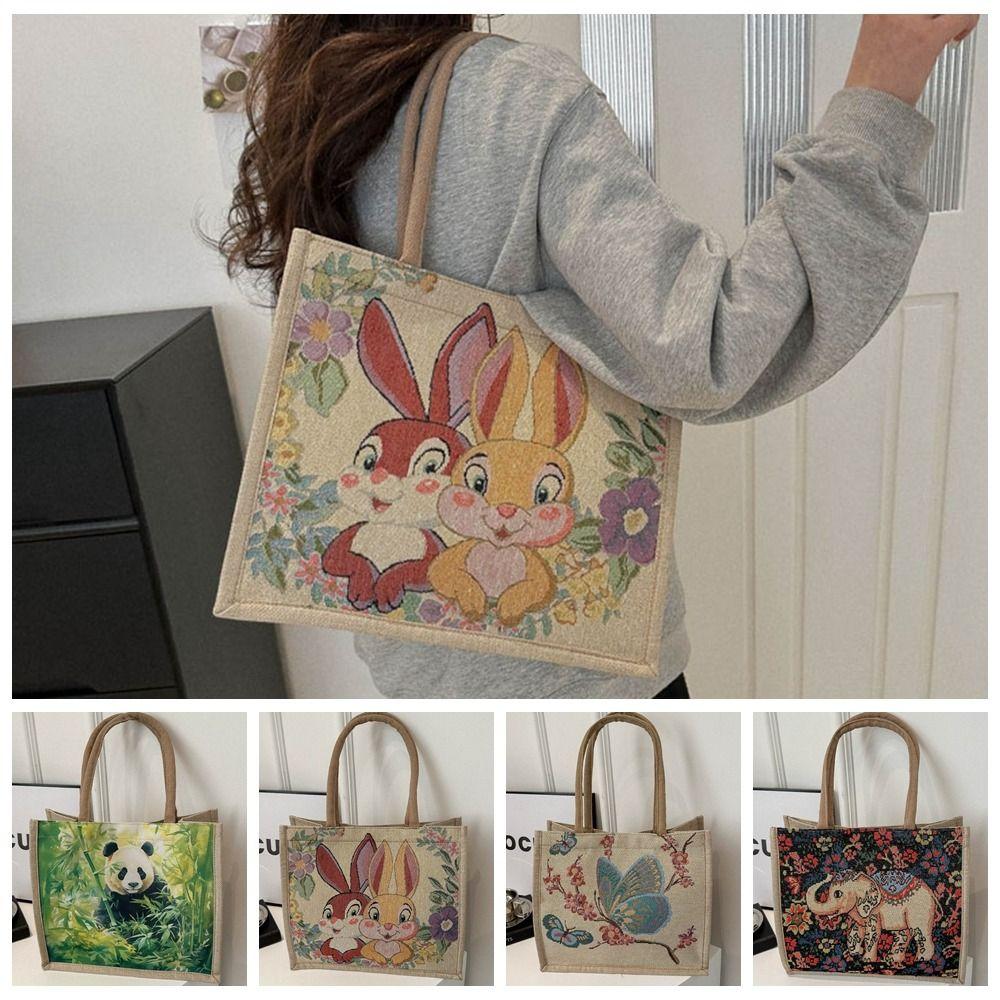 Animal Ethnic Style Handbag Large Capacity Bohemian Tote Bag Simple Canvas Tote Bag Daily Style A
Animal Ethnic Style Handbag Large Capacity Bohemian Tote Bag Simple Canvas Tote Bag Daily Style A