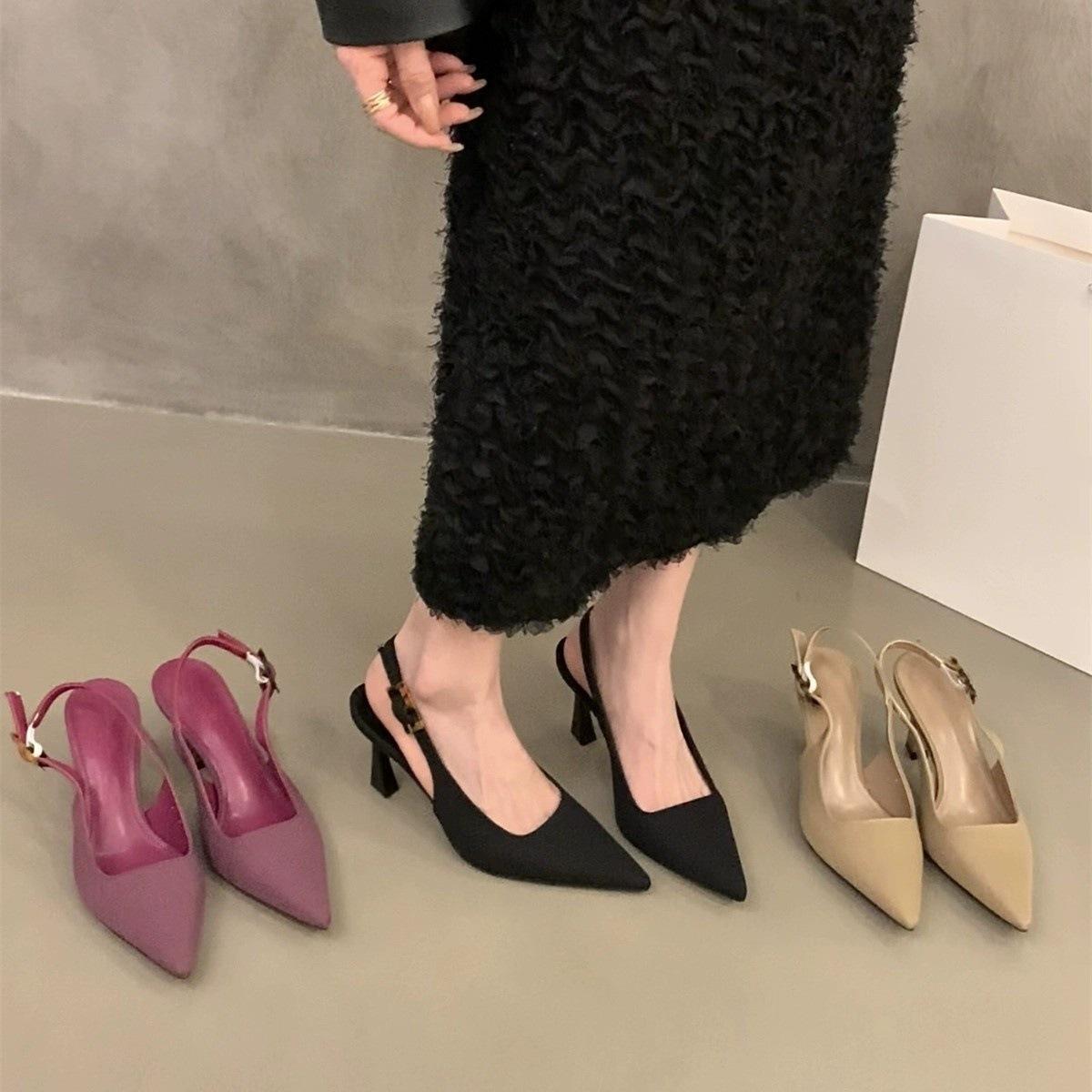 Niche leopard print high heels thin heels bag head sandals fairy shoes spring temperament pointed single shoes 35
Niche leopard print high heels thin heels bag head sandals fairy shoes spring temperament pointed single shoes 35