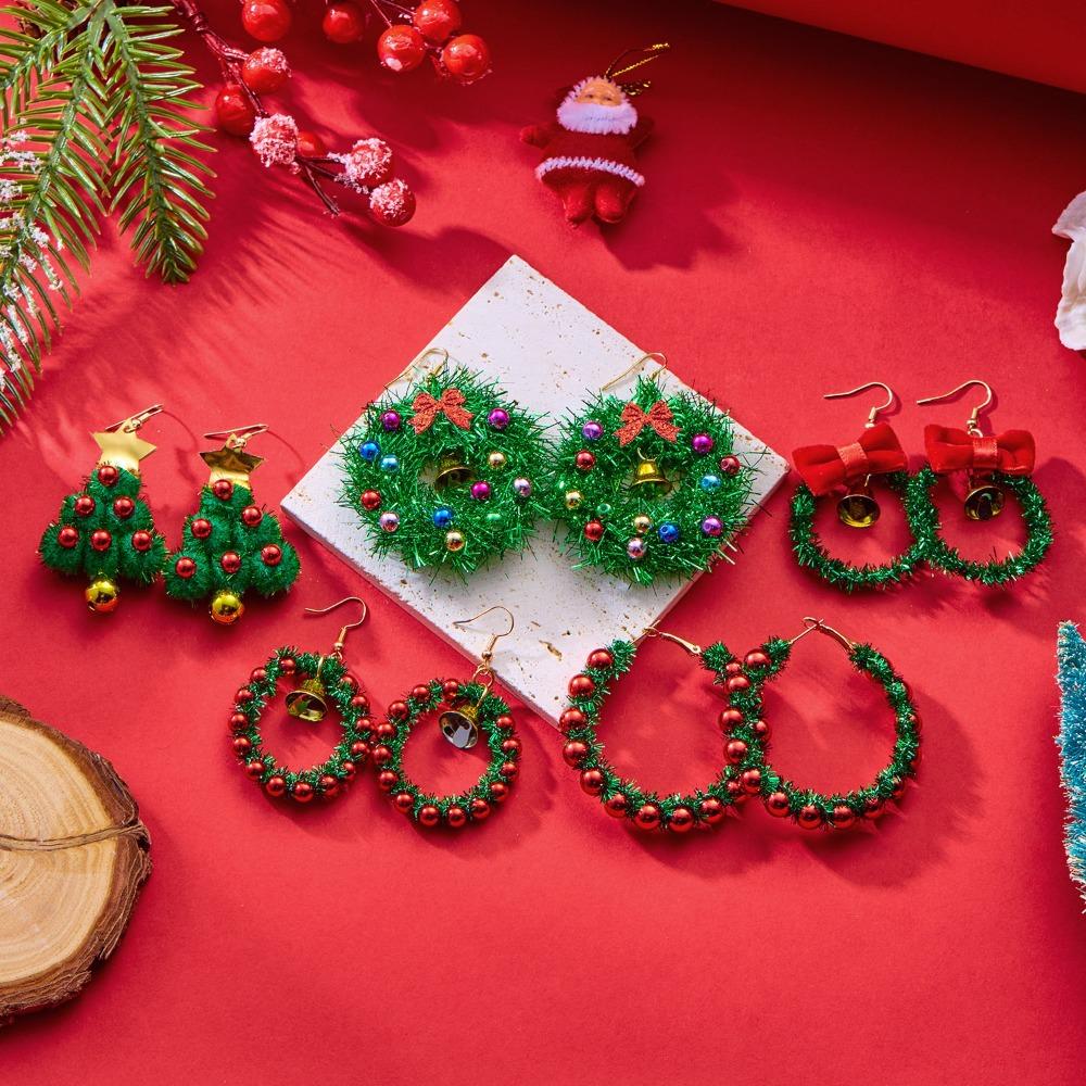 1Pair Bell Wreath Earrings Christmas Tree Xmas Dangle Earrings Sweet Christmas Earrings Girls Style A
1Pair Bell Wreath Earrings Christmas Tree Xmas Dangle Earrings Sweet Christmas Earrings Girls Style A