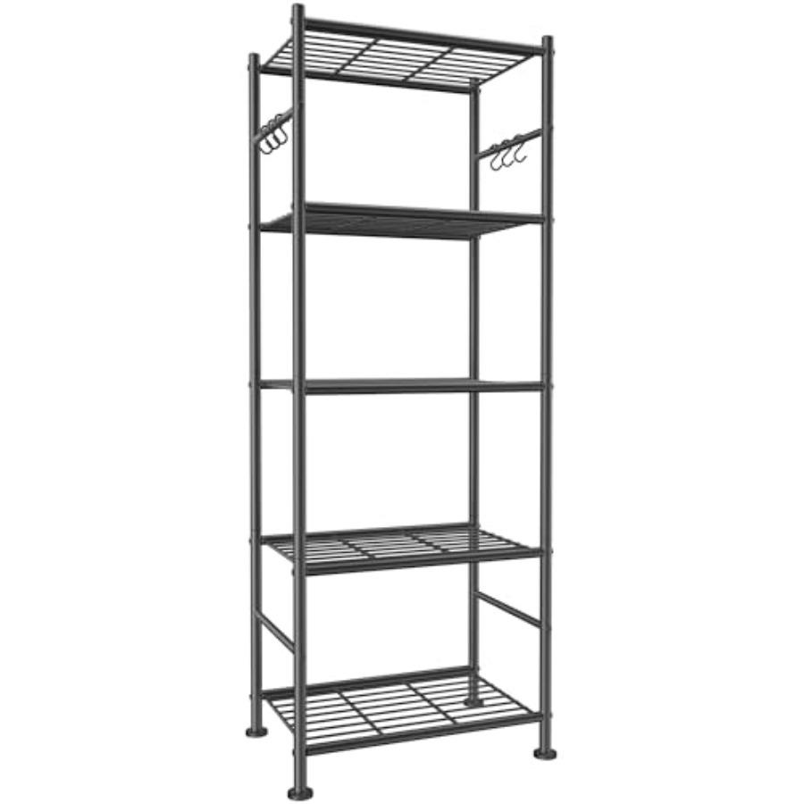 Storage Shelves - 5-Tier Large Ccity Shelf Organizer with Hooks Heavy-Duty Garage Shelving with Leveling Feet Wobble-Free Rack United States
Storage Shelves - 5-Tier Large Ccity Shelf Organizer with Hooks Heavy-Duty Garage Shelving with Leveling Feet Wobble-Free Rack United States