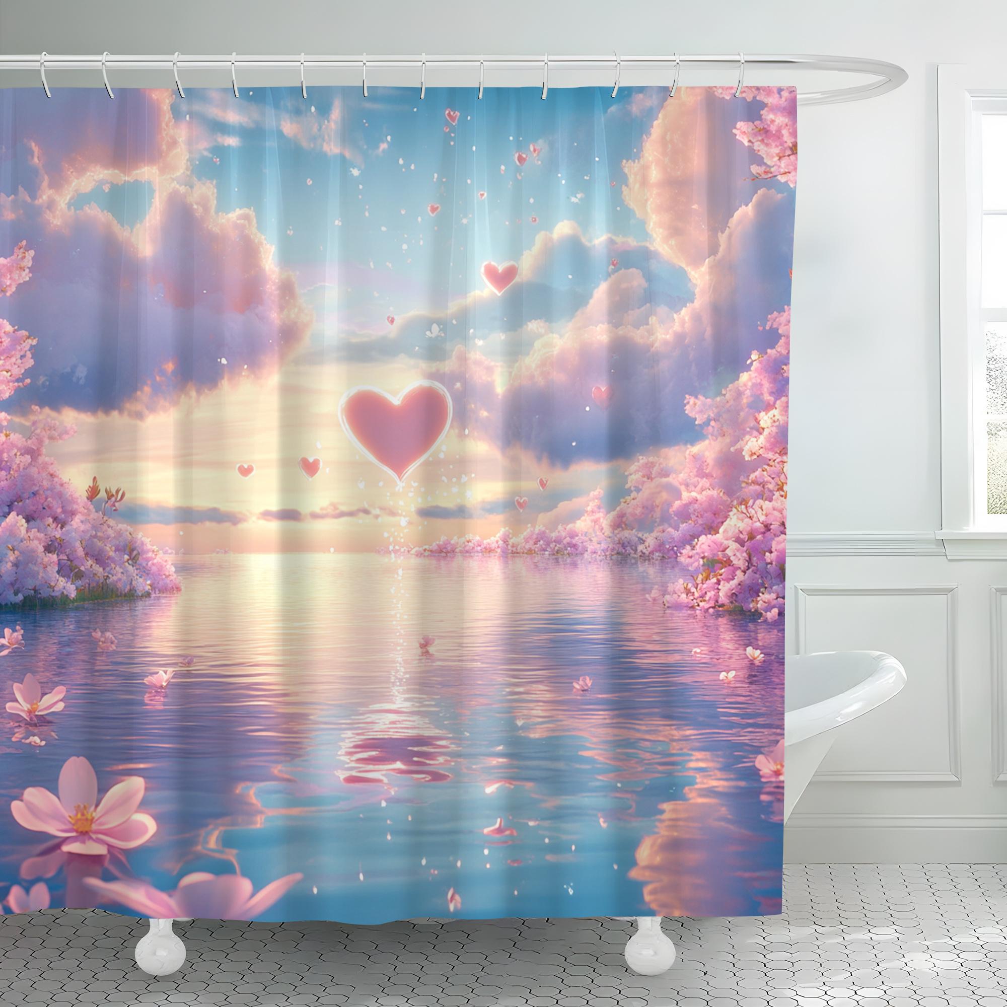 1Pc Valentine S Day Dreamy Cloud Digital Printed Shower Curtain, Polyester Strap Hook, Machine Washable, Woven, Suitable For All W60H190(CM)-1 Pcs
1Pc Valentine S Day Dreamy Cloud Digital Printed Shower Curtain, Polyester Strap Hook, Machine Washable, Woven, Suitable For All W60H190(CM)-1 Pcs