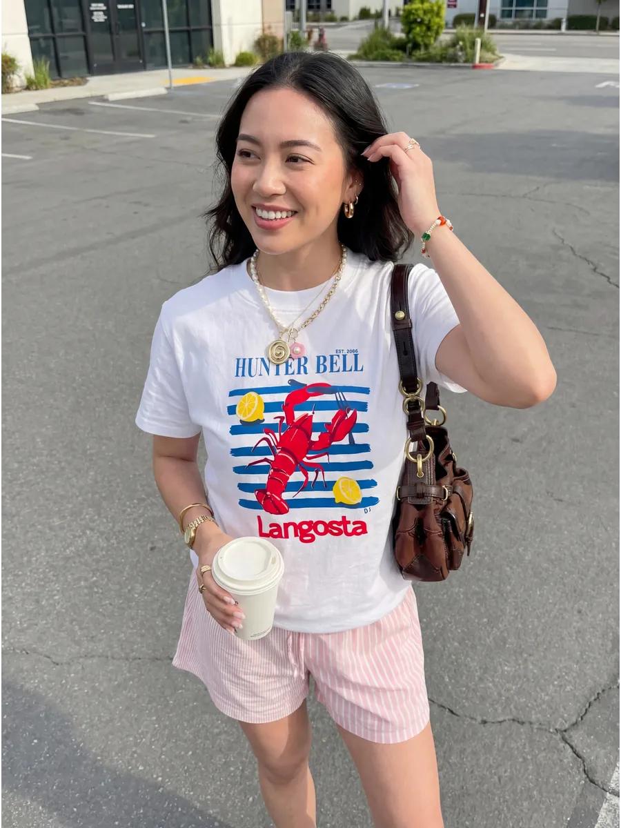 Oversized Thick summer lobster Print T-shirt L
Oversized Thick summer lobster Print T-shirt L