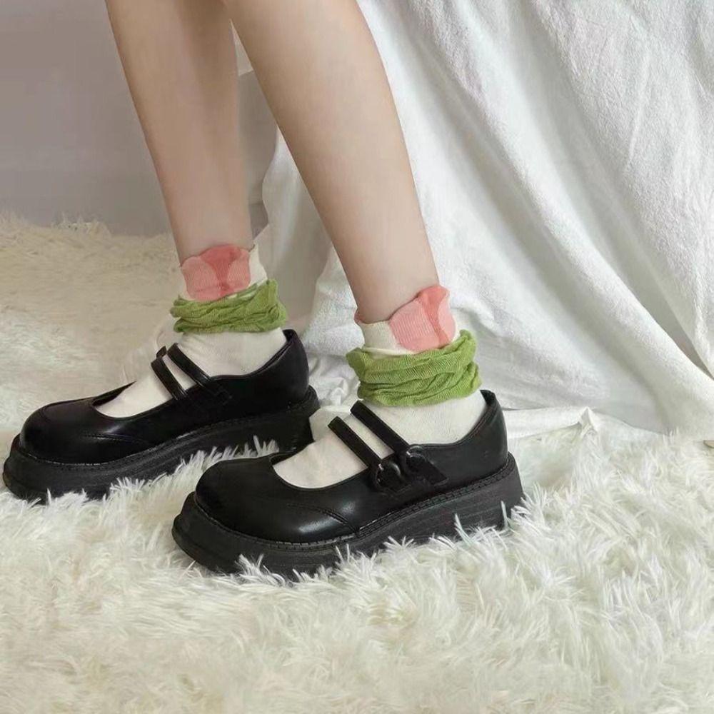 Soft Harajuku Sweat-absorbent Flower Print Socks Lacing Socks Korean Calf Socks Women Hosiery
Soft Harajuku Sweat-absorbent Flower Print Socks Lacing Socks Korean Calf Socks Women Hosiery