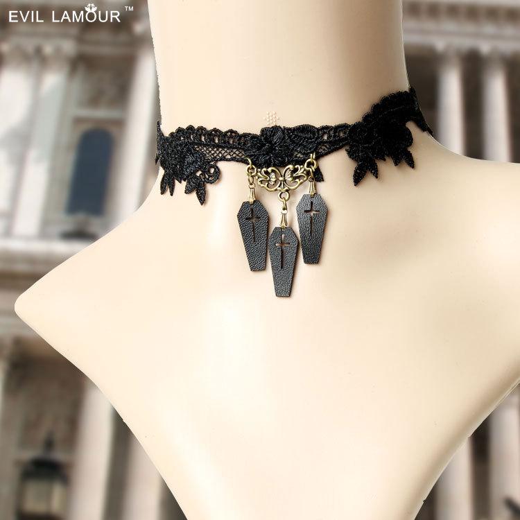 Christmas Gothic Coffin Black Lace Necklace JL-99 чорний
Christmas Gothic Coffin Black Lace Necklace JL-99 чорний