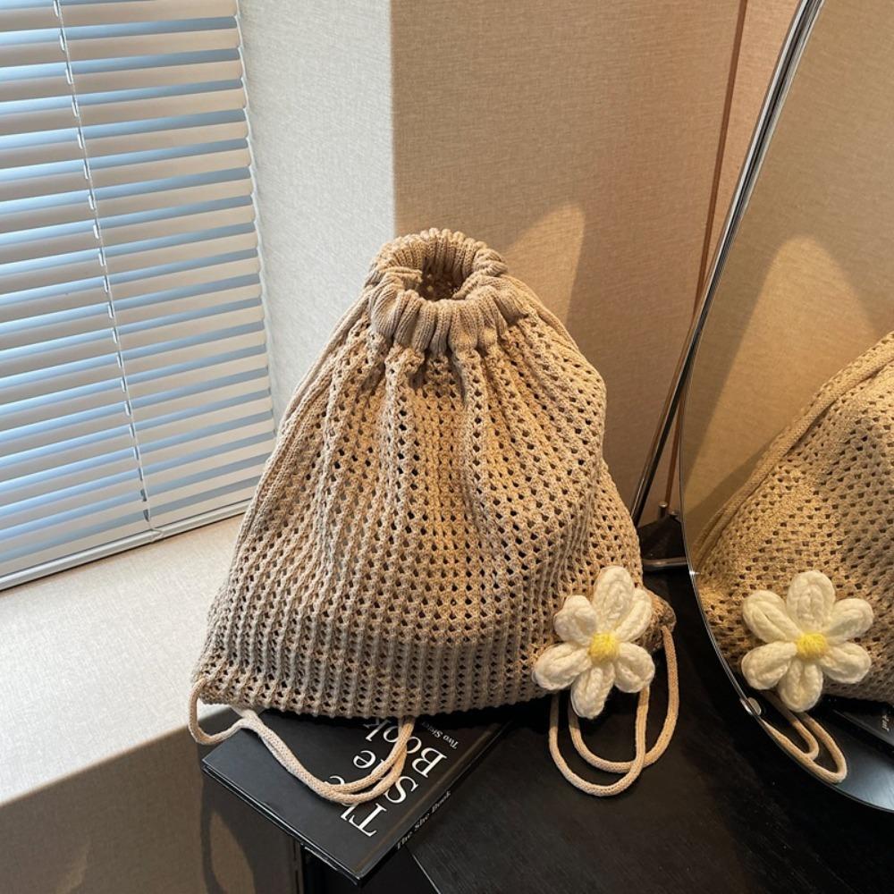 New Solid Color Knitting Shoulder Bag Hollow Out Versatile Crochet Backpack Large Capacity Beach Travel Bag Women s Fashion хаки
New Solid Color Knitting Shoulder Bag Hollow Out Versatile Crochet Backpack Large Capacity Beach Travel Bag Women s Fashion хаки