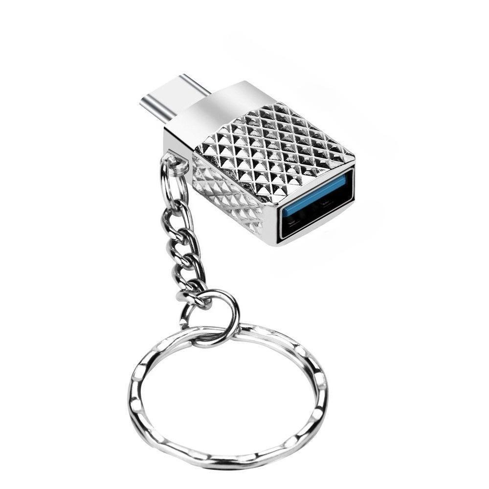 USB C to USB 3.0 OTG Adapter Type-C Male to Female Converter Keychain Zinc Alloy Case Smartphones Tablets срібний
USB C to USB 3.0 OTG Adapter Type-C Male to Female Converter Keychain Zinc Alloy Case Smartphones Tablets срібний