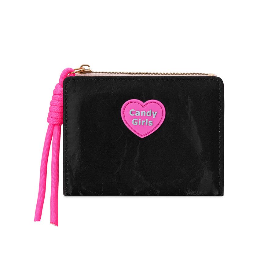 Women Mini Wallet PU Leather Zipper Coin Purse Cute Heart Candy Girls Short Wallet Card Holder Small Clutch with Tassel чорний
Women Mini Wallet PU Leather Zipper Coin Purse Cute Heart Candy Girls Short Wallet Card Holder Small Clutch with Tassel чорний