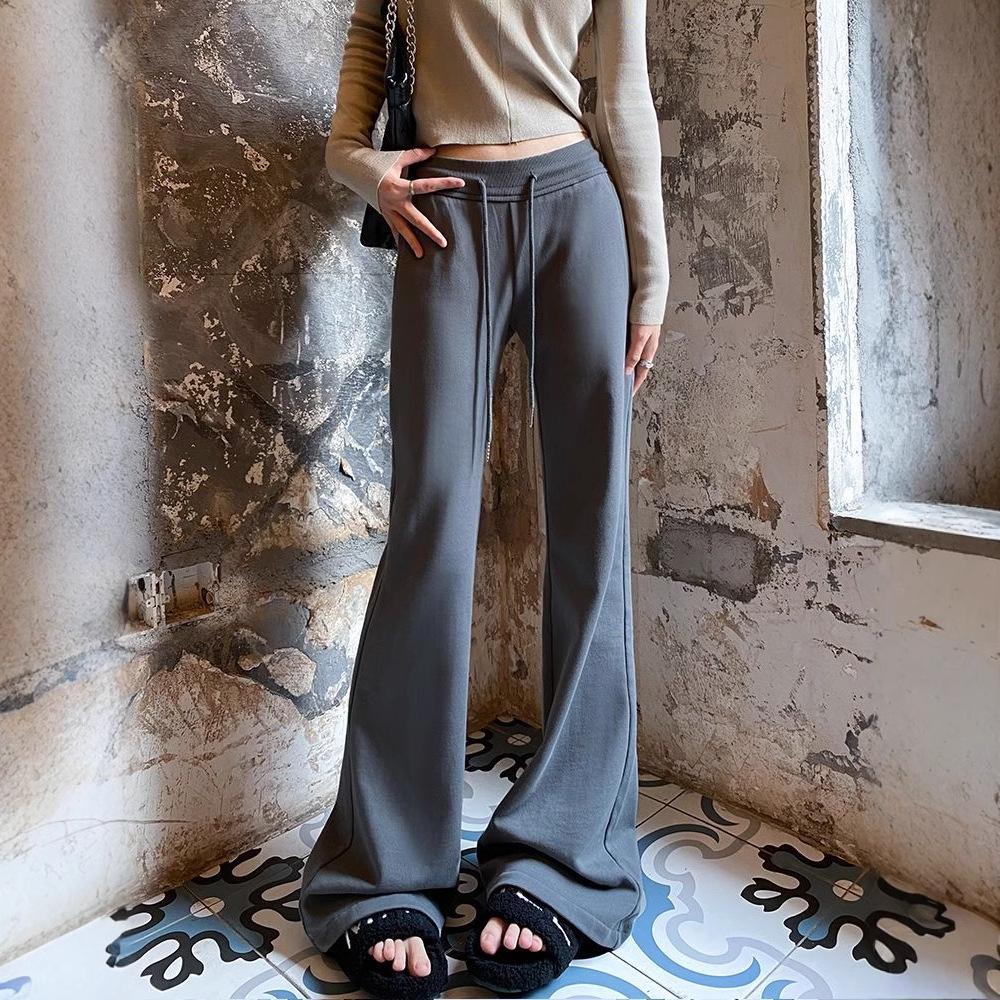 Women s Gray Low-Waist Flare Pants - 2025 Spring Drawstring Casual Slimming Straight Leg Trousers XXL
Women s Gray Low-Waist Flare Pants - 2025 Spring Drawstring Casual Slimming Straight Leg Trousers XXL