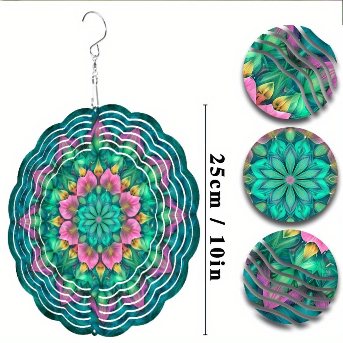 Элегантный 10-дюймовый подвесной колокольчик ветра с вращением на 360 градусов, ярким цветочным дизайном, красочный металлический уличный декор для сада, газона, патио 01A
Элегантный 10-дюймовый подвесной колокольчик ветра с вращением на 360 градусов, ярким цветочным дизайном, красочный металлический уличный декор для сада, газона, патио 01A