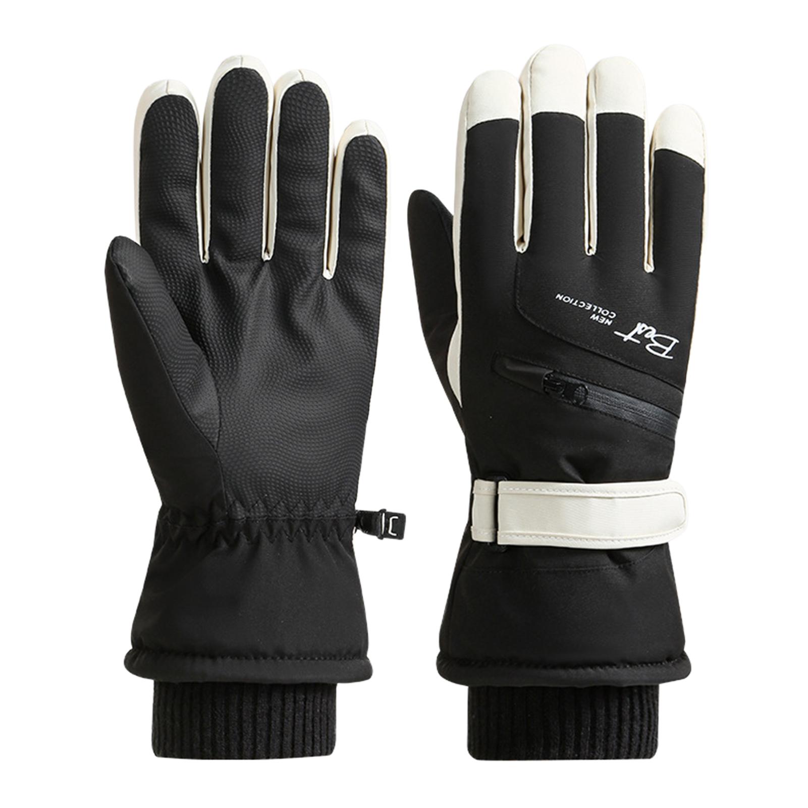 Ski Gloves Winter Warm Touchscreen Waterproof Snowboard Riding Gloves With Thick Fleece Lining Anti-Slip for Women Men 1 Pair
Ski Gloves Winter Warm Touchscreen Waterproof Snowboard Riding Gloves With Thick Fleece Lining Anti-Slip for Women Men 1 Pair