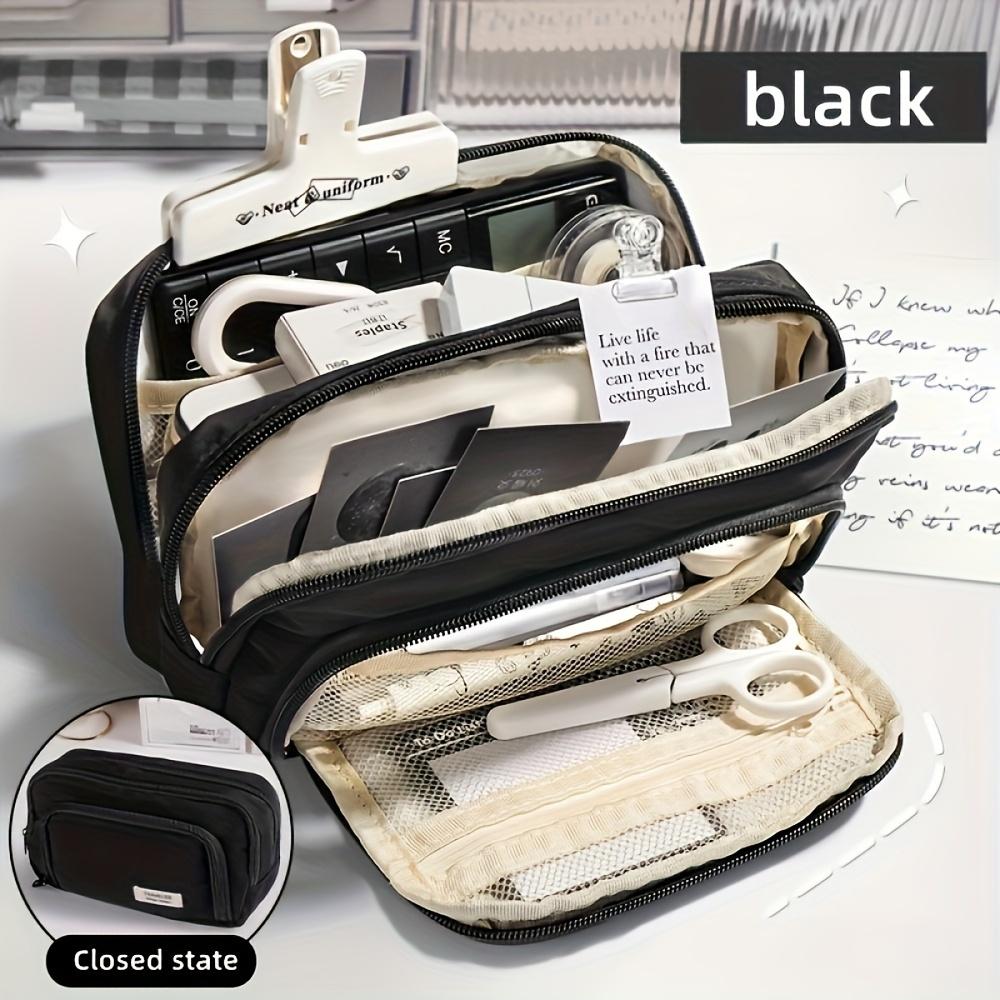 Large Capacity Pen Pouch, Multipurpose Stationery & Cosmetic Case, Portable Organizer for School Office Travel
Large Capacity Pen Pouch, Multipurpose Stationery & Cosmetic Case, Portable Organizer for School Office Travel