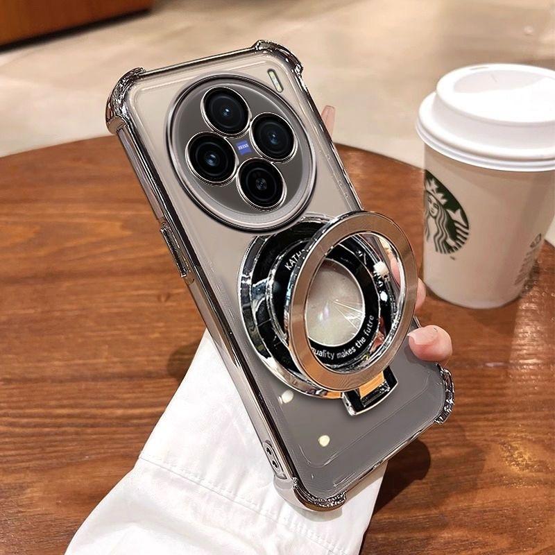 Clear Shockproof Plating Magnetic Phone Holder Case For Vivo X200 mini X200S X100 X100S Pro Ultra Silicone Cover vivo X100 серебряный
Clear Shockproof Plating Magnetic Phone Holder Case For Vivo X200 mini X200S X100 X100S Pro Ultra Silicone Cover vivo X100 серебряный