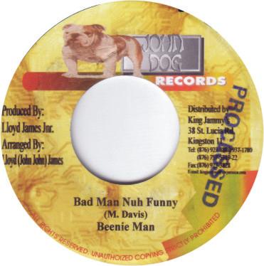 7inch Record BEENIE MAN - Bad Nan Nuh Funny NONE John Dog Record 2001 Jamaica Reggae, Ska & Dub Used
7inch Record BEENIE MAN - Bad Nan Nuh Funny NONE John Dog Record 2001 Jamaica Reggae, Ska & Dub Used