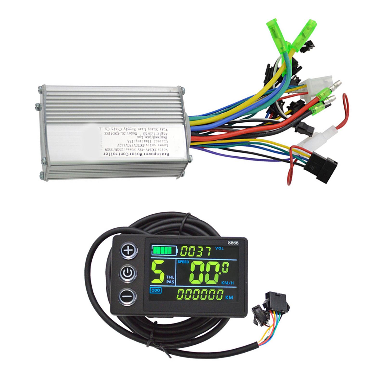 Scooter Brushless Motor Speed Controller 24V-48V Electric Bike Brushless Motor Controller with LCD Display Panel
Scooter Brushless Motor Speed Controller 24V-48V Electric Bike Brushless Motor Controller with LCD Display Panel