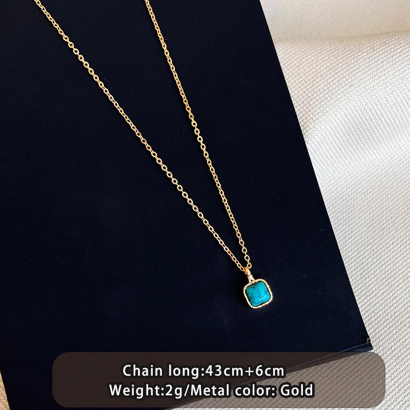 Elegant Double-layer Layered Imitation Turquoise Natural Pearl Beads Necklace Trendy Jewelry For Women s Sexy Collarbone Chain
Elegant Double-layer Layered Imitation Turquoise Natural Pearl Beads Necklace Trendy Jewelry For Women s Sexy Collarbone Chain