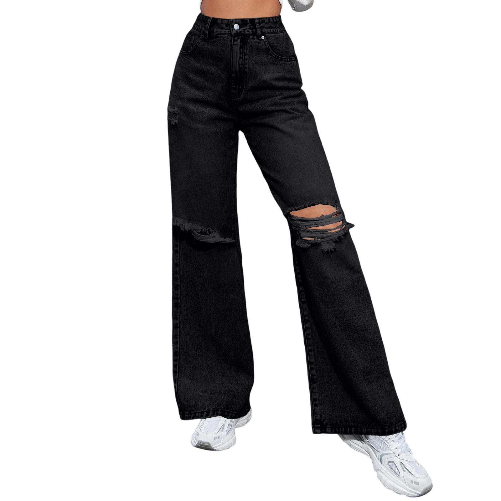 Women s Trousers Large Size Stretch Jeans Loose Semi-Elastic Pants M чорний
Women s Trousers Large Size Stretch Jeans Loose Semi-Elastic Pants M чорний