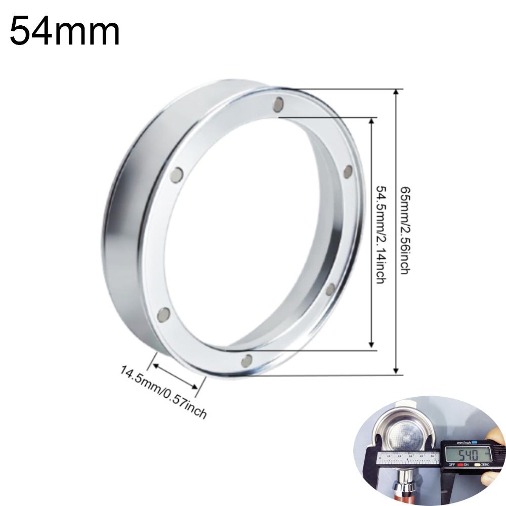 6 Magnetic Espresso Coffee Dosing Ring - Dosing Funnel Aluminum with 6 Magnets Fits 51/54/58/58.5mm Portafilter
6 Magnetic Espresso Coffee Dosing Ring - Dosing Funnel Aluminum with 6 Magnets Fits 51/54/58/58.5mm Portafilter