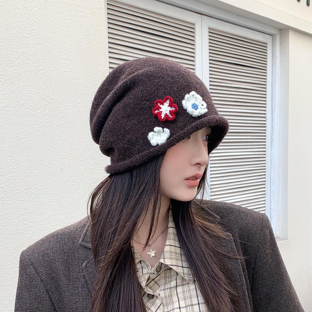 Atmosphere Knitted Flowers Warm Pile Hat Big Head Circumference Show Face Small Cold Hat Curled Head Hat M(56-58cm)
Atmosphere Knitted Flowers Warm Pile Hat Big Head Circumference Show Face Small Cold Hat Curled Head Hat M(56-58cm)