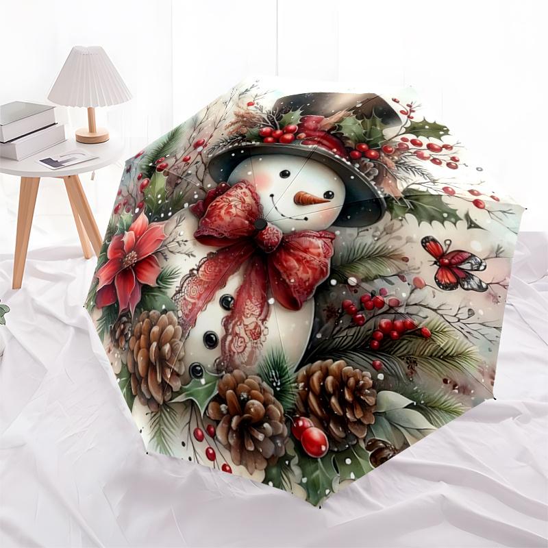 1pc Christmas Snowman Automatic Practical Umbrella Design, Cute Cartoon Pattern, Portable Outdoor Umbrella, Perfect A022
1pc Christmas Snowman Automatic Practical Umbrella Design, Cute Cartoon Pattern, Portable Outdoor Umbrella, Perfect A022
