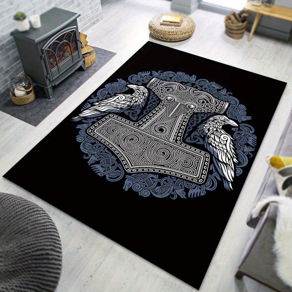 1pc Viking Thor Raven Pattern Carpet, Area Rug For Living Room Bedroom Room Bed Chair Laundry Entryway Corridor Yard Non-slip Outdoor Campin 60cm by 90cm
1pc Viking Thor Raven Pattern Carpet, Area Rug For Living Room Bedroom Room Bed Chair Laundry Entryway Corridor Yard Non-slip Outdoor Campin 60cm by 90cm