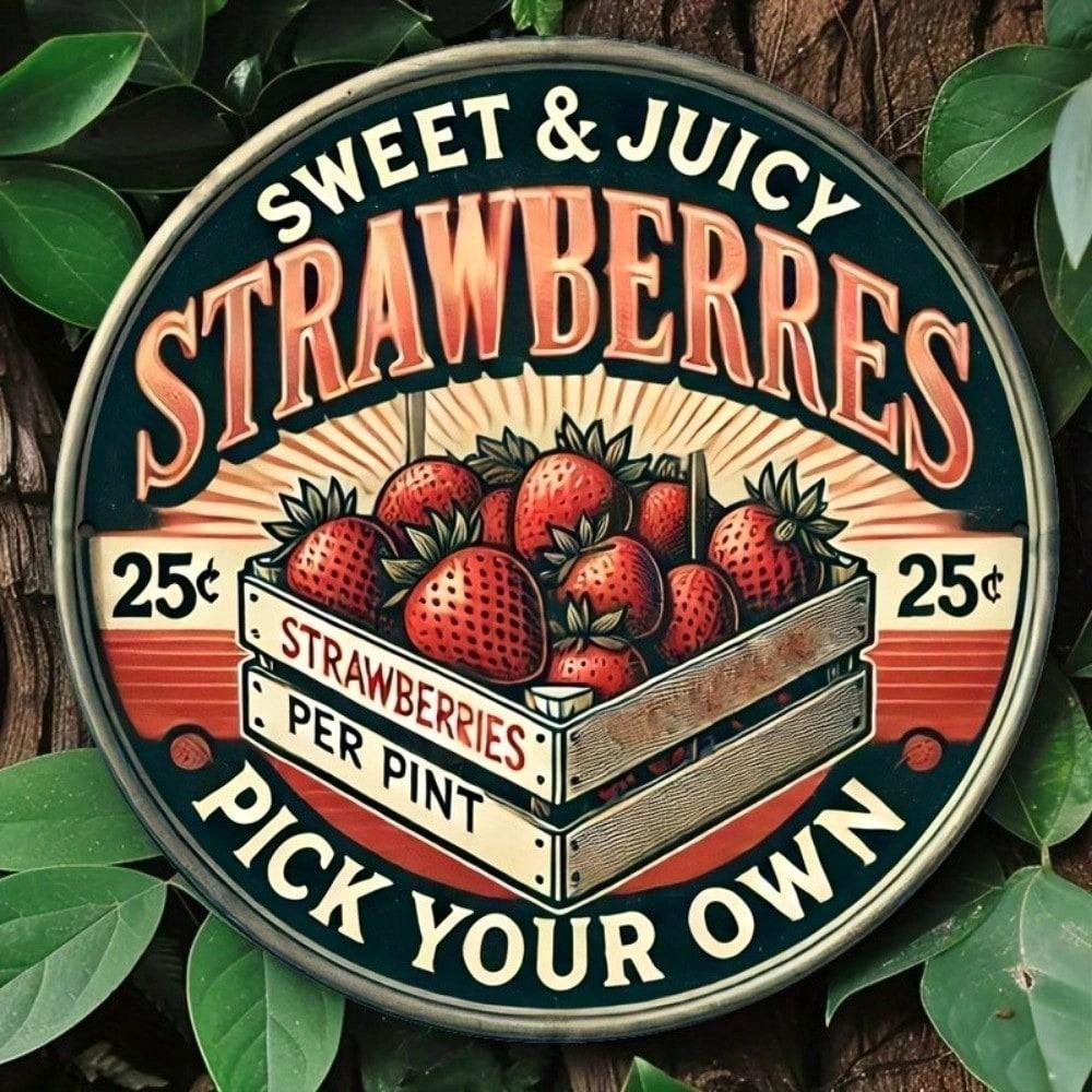 Vintage Metal Strawberry Tin Sign 8 Inch Round Wall Decor Kitchen Farmhouse Bar Cafe Retro Juicy Berry 20x20 різнокольоровий
Vintage Metal Strawberry Tin Sign 8 Inch Round Wall Decor Kitchen Farmhouse Bar Cafe Retro Juicy Berry 20x20 різнокольоровий