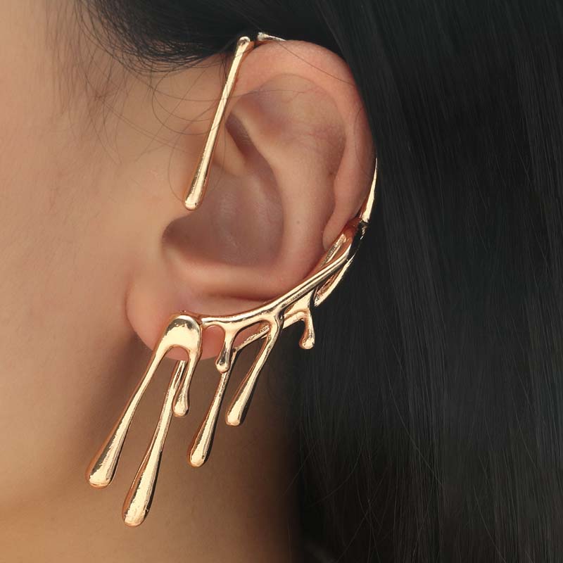 1Pcs Metal Geometric Lava Water Drop Ear Clip for Women Exaggerated Irregular Texture Ear Buckle Earrings Zircon Party Gift золотий
1Pcs Metal Geometric Lava Water Drop Ear Clip for Women Exaggerated Irregular Texture Ear Buckle Earrings Zircon Party Gift золотий