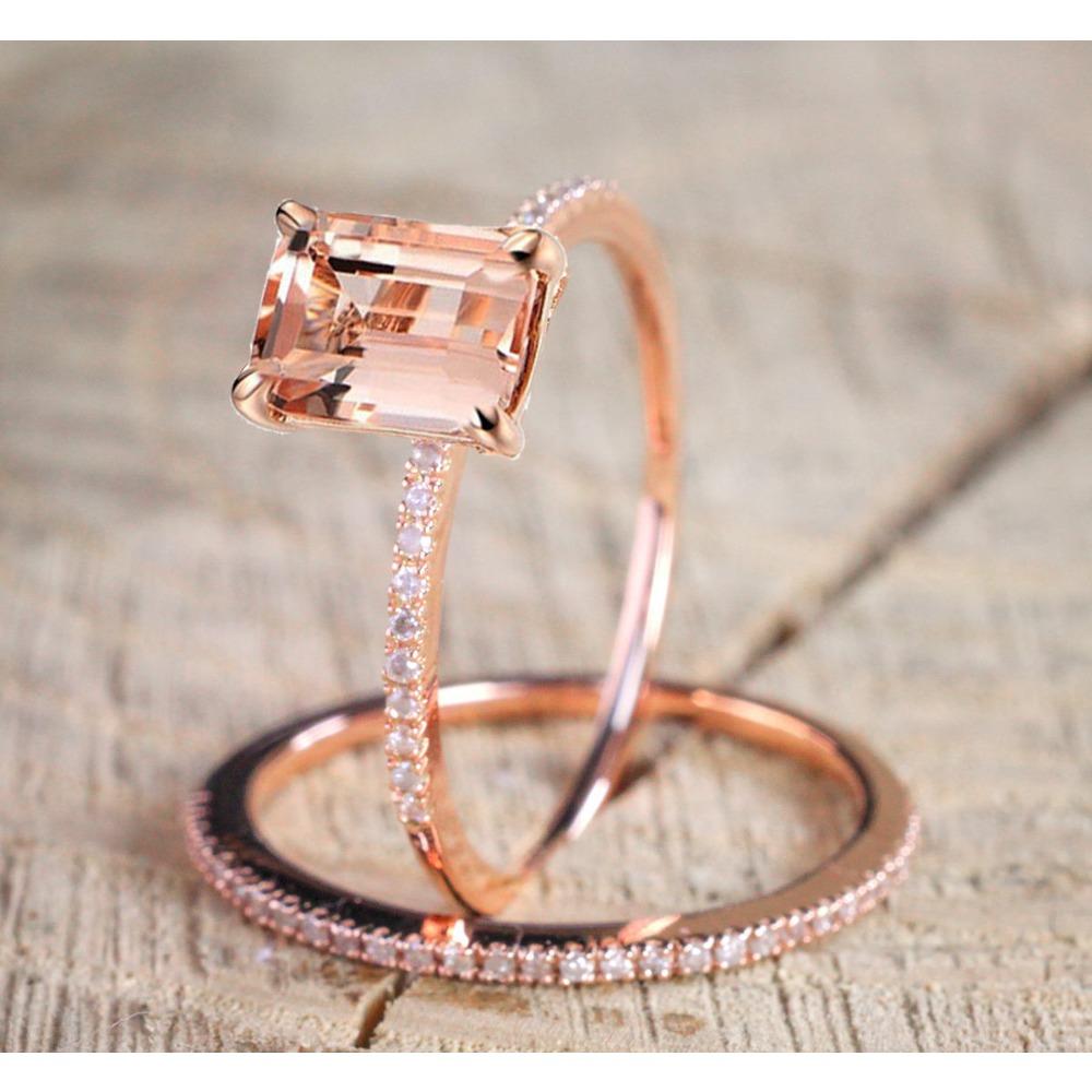 Women s 18K Rose Gold Plated Wedding Ring Set Sparkling Zirconia Band Stackable Rings No. 10
Women s 18K Rose Gold Plated Wedding Ring Set Sparkling Zirconia Band Stackable Rings No. 10