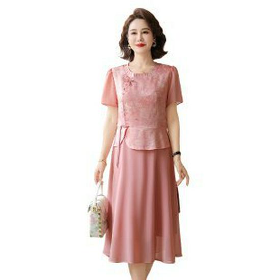 2026 Summer Plus Size Women s Dresses - Elegant Loose Long Skirts for Middle-Aged & Elderly 2XL рожевий
2026 Summer Plus Size Women s Dresses - Elegant Loose Long Skirts for Middle-Aged & Elderly 2XL рожевий