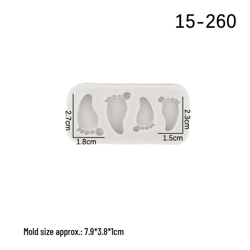3D Baby Feet Polymer Clay Molds for Cake, Chocolate, and Craft Decorations
3D Baby Feet Polymer Clay Molds for Cake, Chocolate, and Craft Decorations