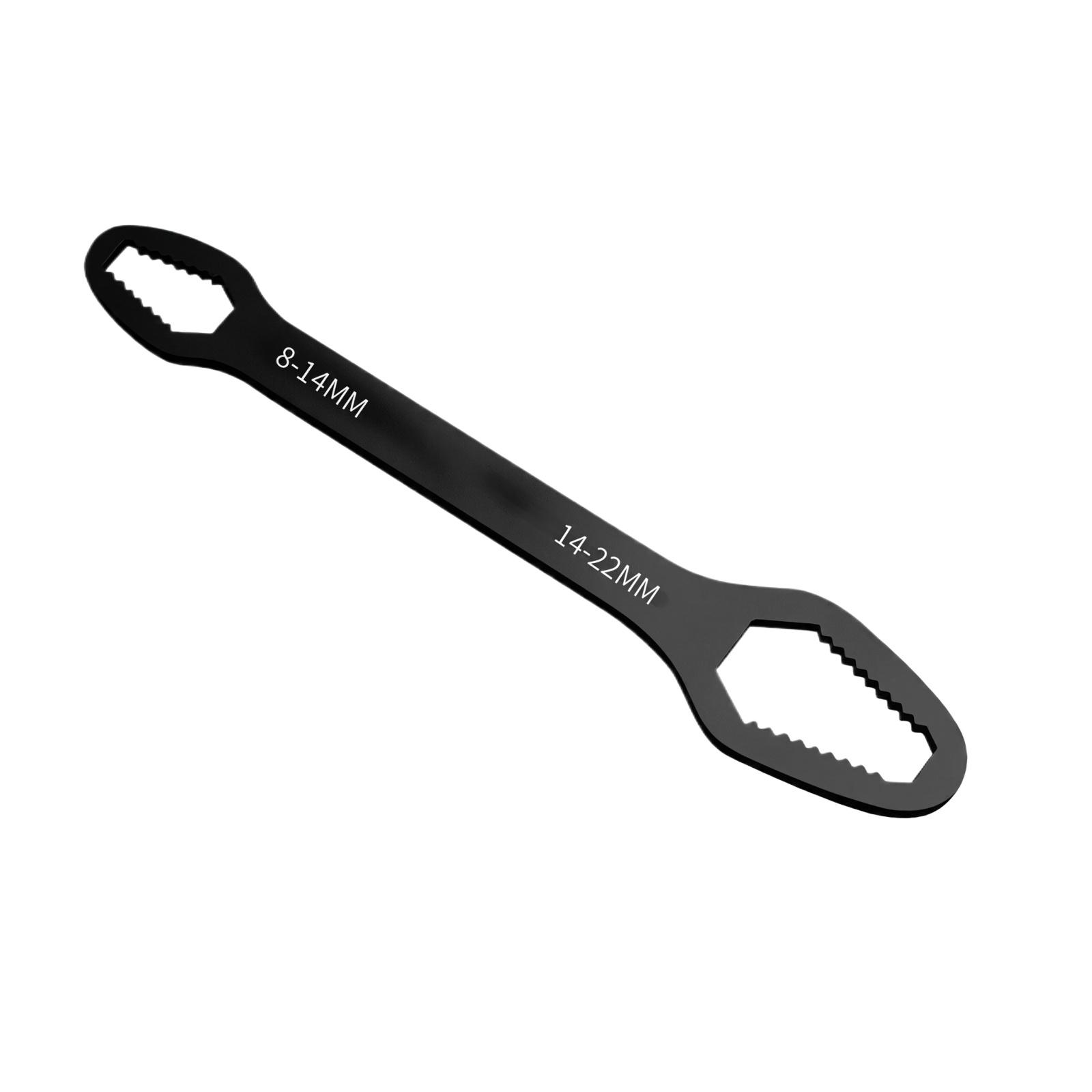Multi-Function Adjustable Wrench Self-Locking Open-End Spanner Tool for 8-14mm and 14-22mm Nuts and Bolts Durable Steel Construction One Size чёрный
Multi-Function Adjustable Wrench Self-Locking Open-End Spanner Tool for 8-14mm and 14-22mm Nuts and Bolts Durable Steel Construction One Size чёрный
