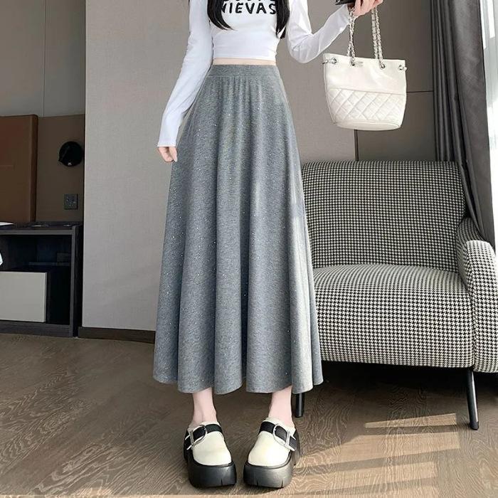 Korean version of heavy industry sequined skirt women s autumn glutinous rice bright medium and long skirt high waist hanging feeling umbrella skirt S
Korean version of heavy industry sequined skirt women s autumn glutinous rice bright medium and long skirt high waist hanging feeling umbrella skirt S