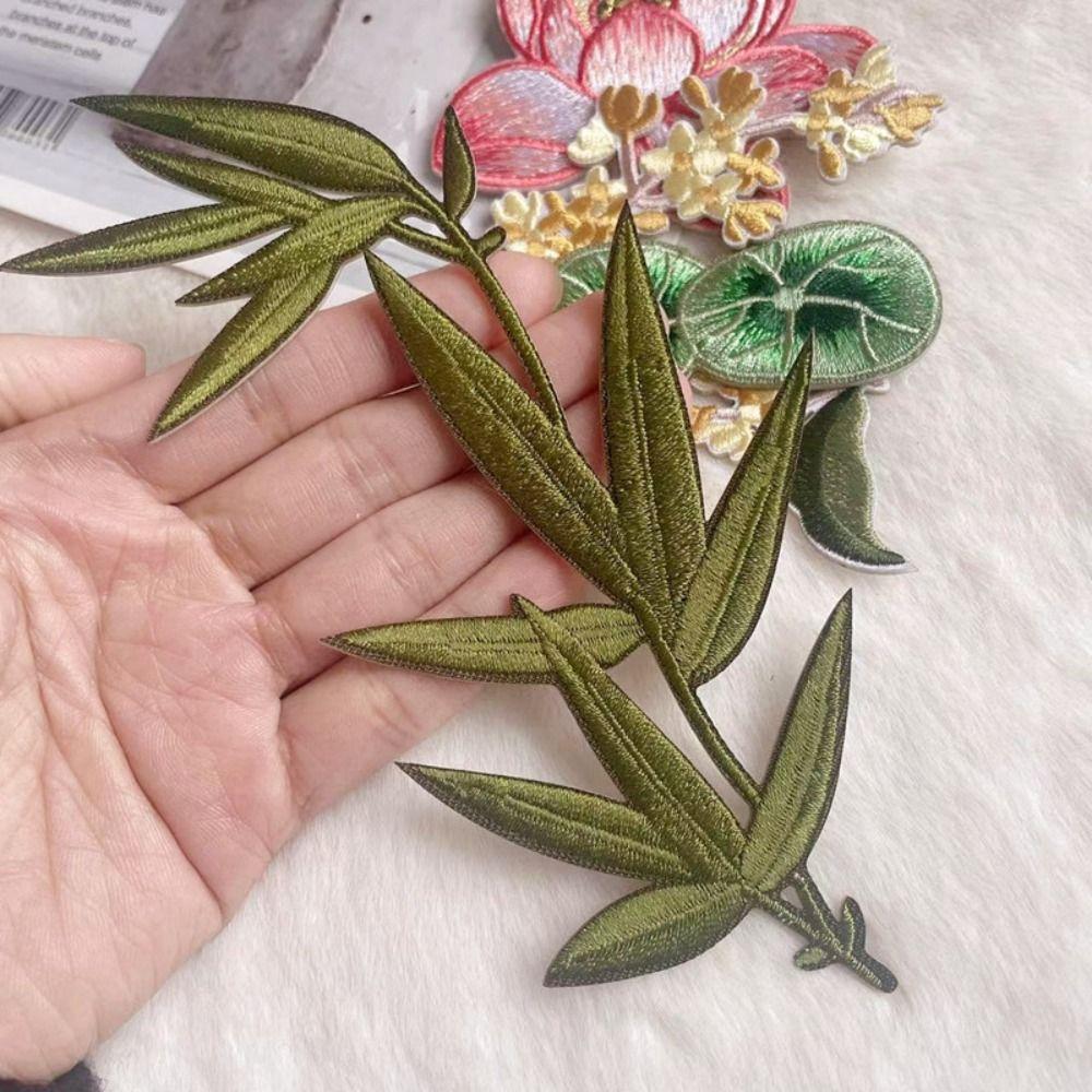 Lotus Leaf Bamboo Leaf Embroidered Patches Chinese Style Clothes Patches Clothing Applique Sewing 5PCS
Lotus Leaf Bamboo Leaf Embroidered Patches Chinese Style Clothes Patches Clothing Applique Sewing 5PCS