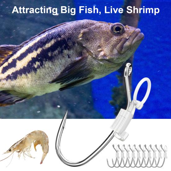 3/5/10/20Pcs Luminous Live Shrimp Fixing Hook Glow-in-the-dark Fishhook with Barbed Offset Freshwater Saltwater Catfish Bass Fishing Hook Fishing 3pcs
3/5/10/20Pcs Luminous Live Shrimp Fixing Hook Glow-in-the-dark Fishhook with Barbed Offset Freshwater Saltwater Catfish Bass Fishing Hook Fishing 3pcs