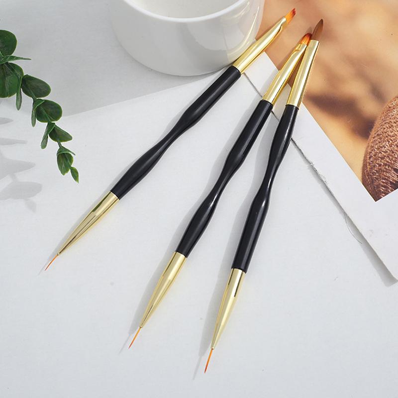 Набор кистей для французского маникюра с полосками из 3 штук, кисть-лайнер, кончик, ручка для рисования ультратонких линий, двусторонние кисти для гелевой краски, инструменты для маникюра
Набор кистей для французского маникюра с полосками из 3 штук, кисть-лайнер, кончик, ручка для рисования ультратонких линий, двусторонние кисти для гелевой краски, инструменты для маникюра