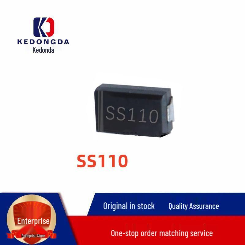 SS110/SMA Surface Mount Schottky Diode with Screen Printing, DO-214AC Package, Large Chip
SS110/SMA Surface Mount Schottky Diode with Screen Printing, DO-214AC Package, Large Chip