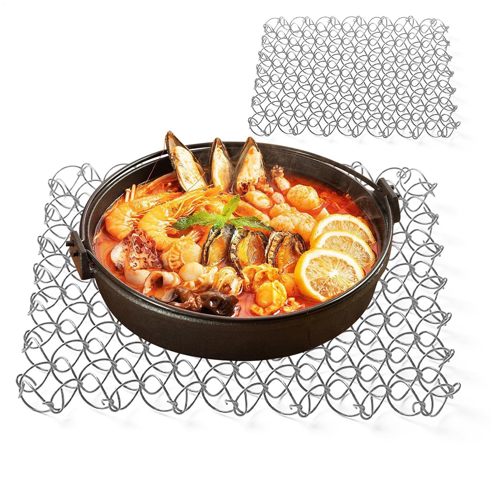 Metal Pot, Heat-Resistant Stainless Steel Mat, Hot Pot Holder , For Outdoor Dining Table, House Kitchen, Pots, Teapots, Bowls, Tableware One Size
Metal Pot, Heat-Resistant Stainless Steel Mat, Hot Pot Holder , For Outdoor Dining Table, House Kitchen, Pots, Teapots, Bowls, Tableware One Size