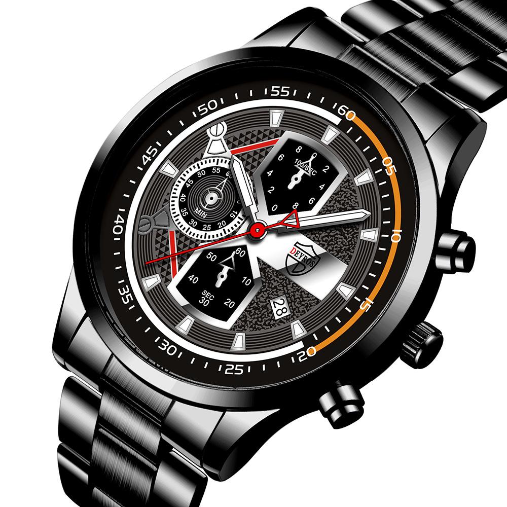 Розкішний діловий чоловічий годинник Календар Годинник Класичний годинник з великим циферблатом Чоловічий модний кварцовий годинник із нержавіючої сталі срібний/чорний
Розкішний діловий чоловічий годинник Календар Годинник Класичний годинник з великим циферблатом Чоловічий модний кварцовий годинник із нержавіючої сталі срібний/чорний