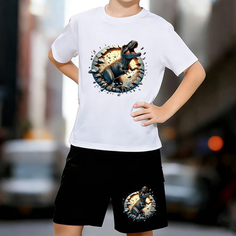 Boys 2 Piece Tyrannosaurus Rex Printed Outfit, Short Sleeve T-Shirt and Shorts Set for Kids Age 5-14,Black and White Sporty Casual Summer Clothes 13-14 Years білий
Boys 2 Piece Tyrannosaurus Rex Printed Outfit, Short Sleeve T-Shirt and Shorts Set for Kids Age 5-14,Black and White Sporty Casual Summer Clothes 13-14 Years білий