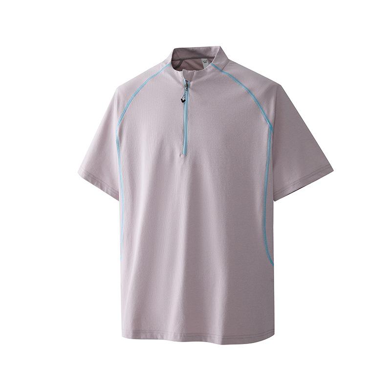 Unisex Quick-Dry Half-Zip Short Sleeve Outdoor Running T-shirt with Sun Protection S
Unisex Quick-Dry Half-Zip Short Sleeve Outdoor Running T-shirt with Sun Protection S