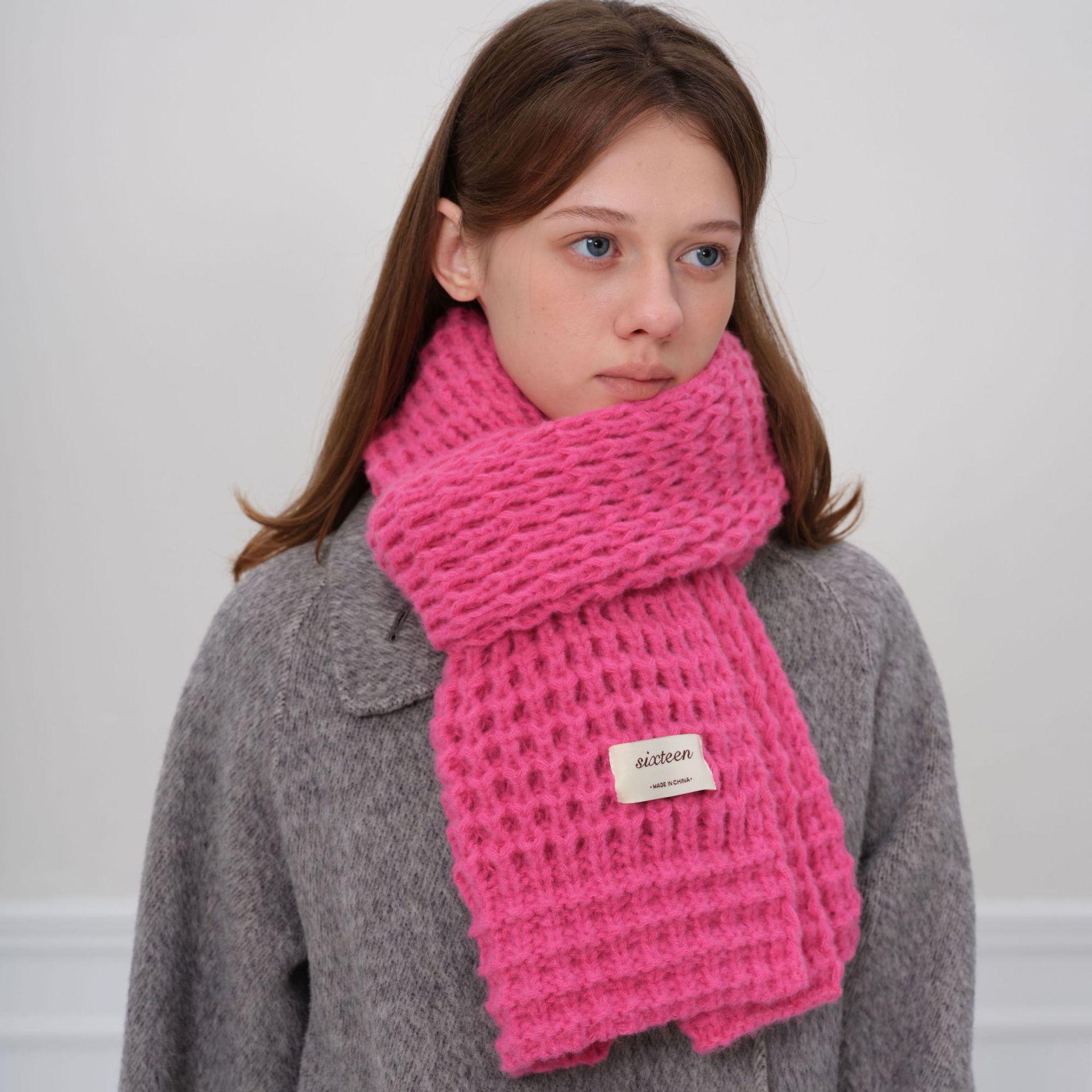 Вязаный шарф женский зимний утолщенный теплый мягкий однотонный шарф-шаль для пары маджента
Вязаный шарф женский зимний утолщенный теплый мягкий однотонный шарф-шаль для пары маджента