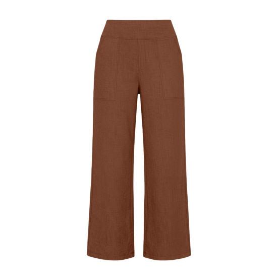 Women Cropped Pants High Waisted Straight Wide Leg Casual Pants with Pockets Loose Fit Vacation Office Trousers S кавовий
Women Cropped Pants High Waisted Straight Wide Leg Casual Pants with Pockets Loose Fit Vacation Office Trousers S кавовий