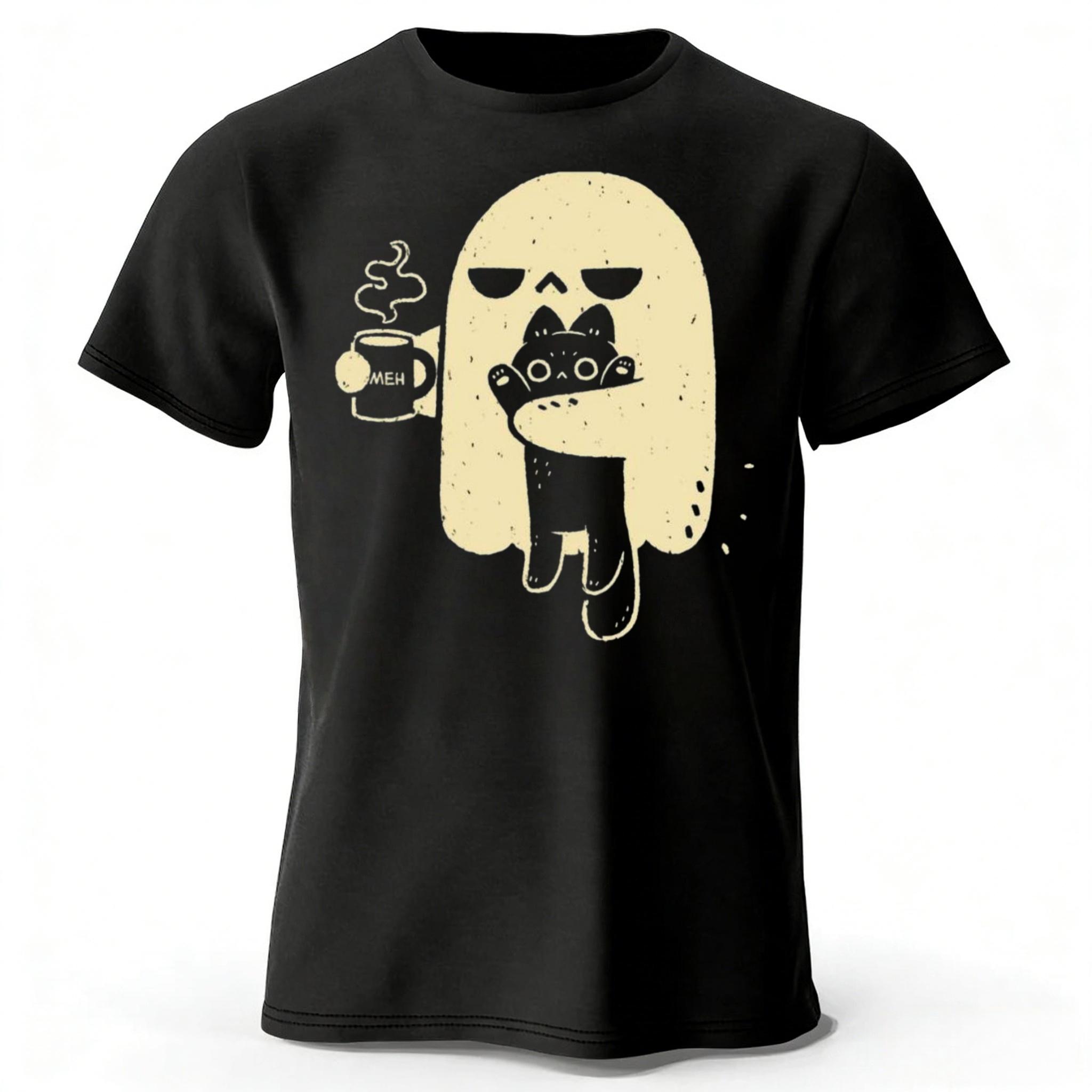 Special Coffee Loving Kitten Printed Cotton T-shirt Men Loose Oversized Short Sleeves T-shirt for Casual Daily Wear S чёрный
Special Coffee Loving Kitten Printed Cotton T-shirt Men Loose Oversized Short Sleeves T-shirt for Casual Daily Wear S чёрный