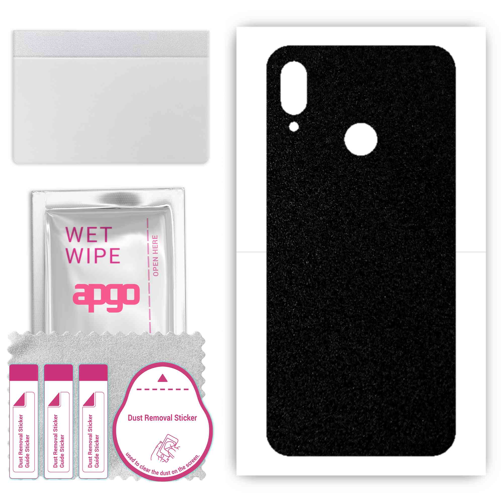 apgo Protective Skin Sticker for the back compatible with Huawei P smart 2019, Wrap Film, Foil, Vinyl - Pattern Matte Black
apgo Protective Skin Sticker for the back compatible with Huawei P smart 2019, Wrap Film, Foil, Vinyl - Pattern Matte Black