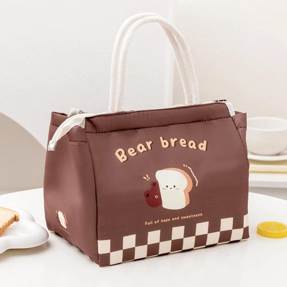 Cute Cartoon Bear Canvas Tote Food Bag Women Kawaii Portable Mini Handbags Thermal Lunch Box Cloth Picnic Travel Storage Bags
Cute Cartoon Bear Canvas Tote Food Bag Women Kawaii Portable Mini Handbags Thermal Lunch Box Cloth Picnic Travel Storage Bags