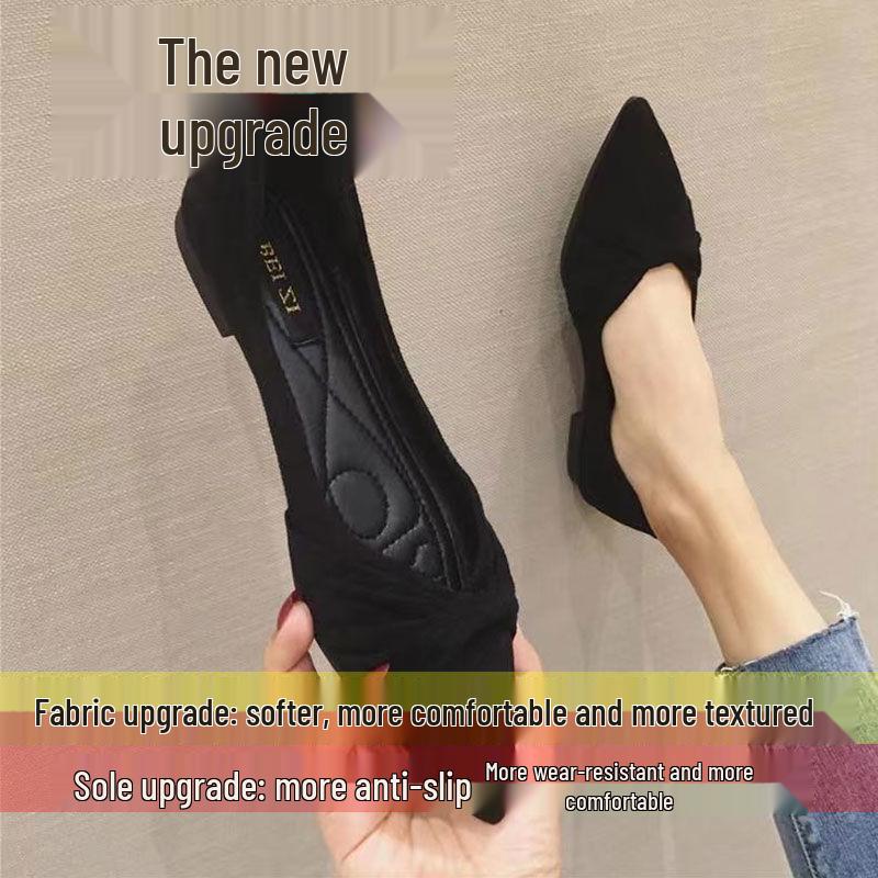 Black Flat Pointed Toe Women s Shoes - Versatile, Gentle Style for Spring/Autumn with Soft Sole 40
Black Flat Pointed Toe Women s Shoes - Versatile, Gentle Style for Spring/Autumn with Soft Sole 40