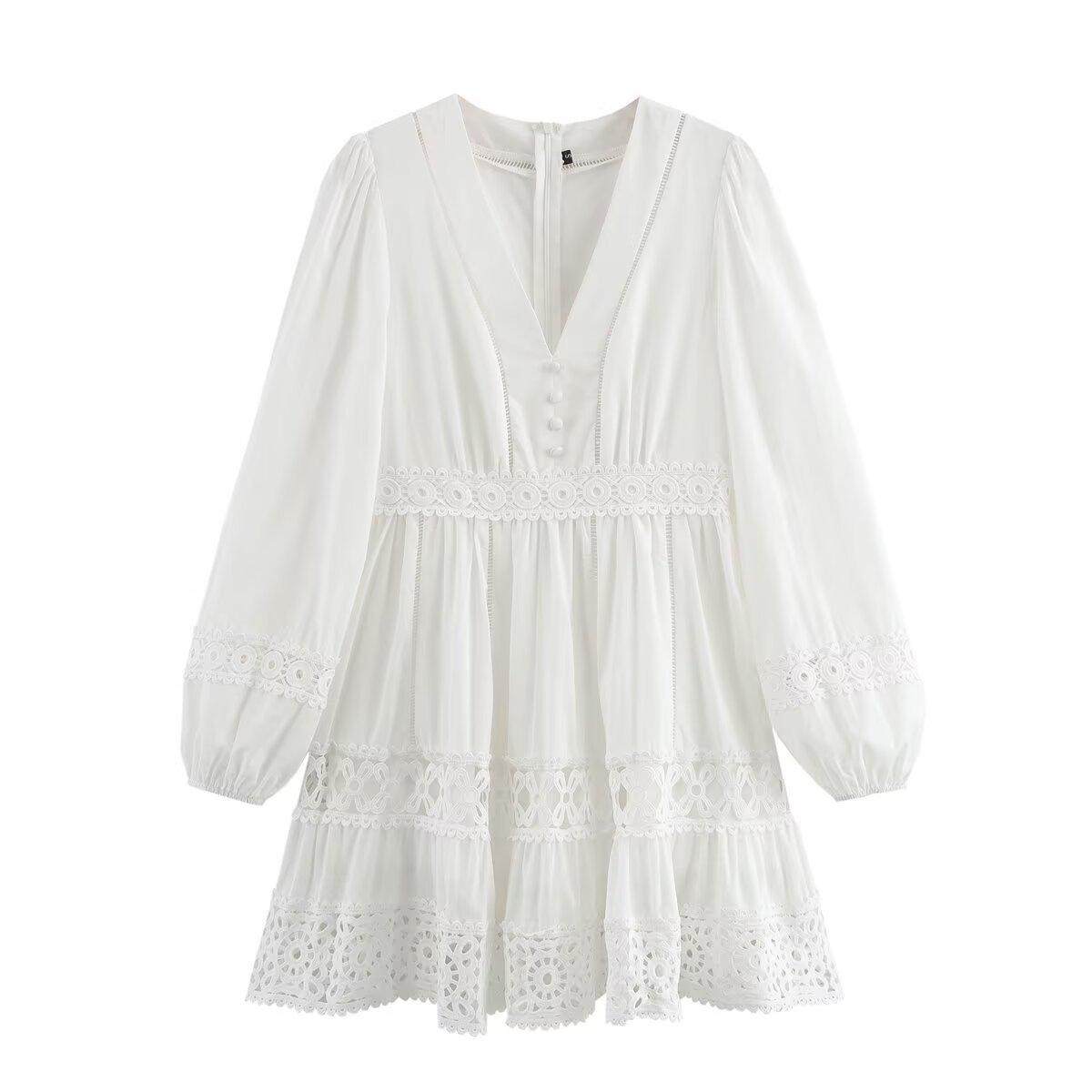 Весна 2025 Женское Европейское и Американское Модное Хлопковое Кружевное Платье L белый
Весна 2025 Женское Европейское и Американское Модное Хлопковое Кружевное Платье L белый